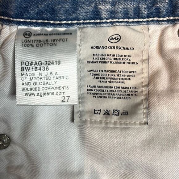 AG  Adriano Goldschmied Jeans Denim Skirt 27 (399) - Picture 12 of 16